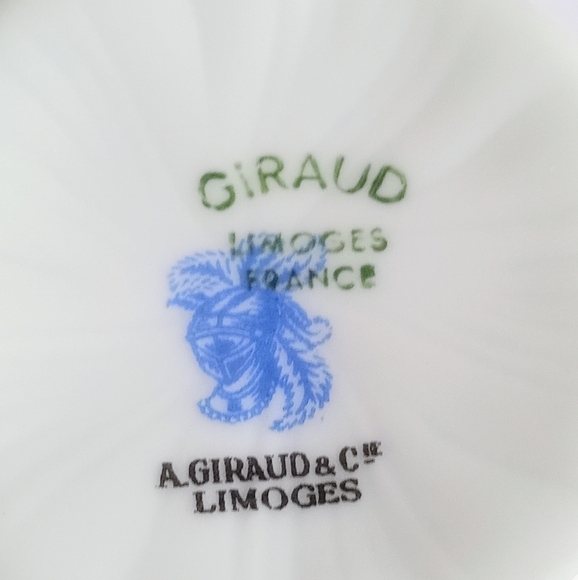 Limoges Giraud vintage tea cup demi tasse with saucer - Picture 5 of 8